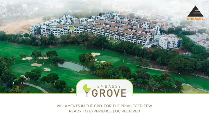 Embassy Grove brochure spread.